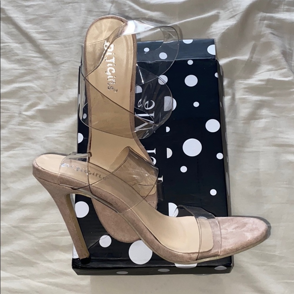 Clear heels